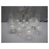 Glassware With Gold Accents