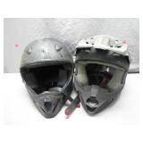 Pair of Motorcycle Helmets