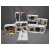 Holiday-Themed Figurine Lot with USA Theme