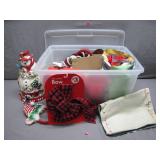 Festive Holiday Decor Box with Misc. Treasures
