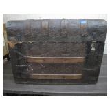 Wood and Metal Dome Top Trunk