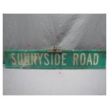 Sunnyside Road Street Sign with Bracket