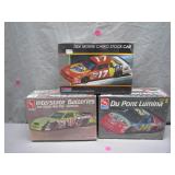 3 NASCAR Model Kits, Sealed Packaging