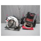 Skilsaw Circular Saw and Craftsman Router