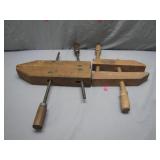 Vintage Craftsman Wood Hand Clamps