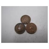 1905-1907 Indian Head Pennies Trio