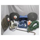 Tools with Skilsaw, Waxmaster, and Discs
