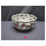 Lenox Porcelain Bowl With Floral Motif