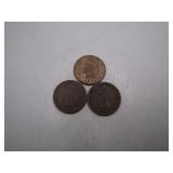 1901-1903 Indian Head Pennies Trio