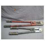 Two Bolt Cutters, 24" and 18"