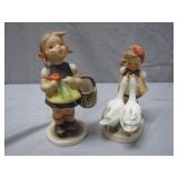 Hummel Figurines with Girl and Geese