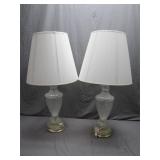Crystal Lead Glass Table Lamps