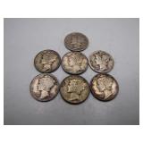 Early Dated Mercury Silver Dimes