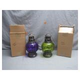 Purple and Green Lanterns in Boxes