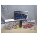 3 Classic Car Model Kits