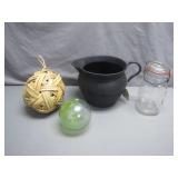 Iron Pitcher, Jar & More
