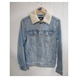 Hollister Denim Jacket With Sherpa Collar