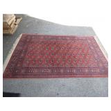 Handwoven Area Rug, 117" x 70" with Fringe