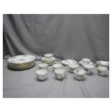 Floral Bone China Tea Service Set