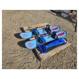2 KIDS SNOWBOARD, SKI SCOOTER, 3lb WEIGHTS