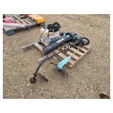 (2) STRING TRIMMERS, LEAF BLOWER, GARDEN LIGHTS
