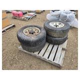 (4) GOODYEAR WRANGLER 235/75R15 TIRES W/ RIMS