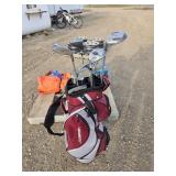 GOLF BAG W/ MENS LEFT HANDED CLUBS