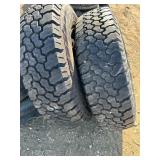 SET OF 2 235/85R16 TIRES W/ STEEL RIMS