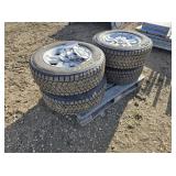 SET OF 4 BRIDGESTONE BLIZZACK 255/65R18 TIRES