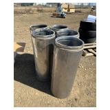 (5) 30" SECTIONS OF 10" INSULATED STOVE PIPE