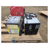 HOBART HANDLER 125 EZ WELDER AND HELMET