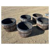 5 FLOWER POTS 18"Hx12"W