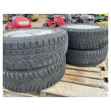 (4) MINI VAN RIM W/ TIRE ON 6 BOLT CHEVY RIMS