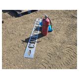 (2) DEWALT PALM SANDERS, FIRE EXTINGUISHER