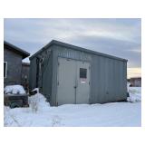 STEEL BUILDING USED AS GENERATOR SHACK