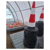 UNUSED SAFETY TRAFFIC CONES
