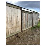 (2) FREE STANDING WIND PANELS 24' 8'