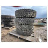 (4) SEMI TRACTOR TIRES