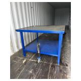 UNUSED METAL WORK TABLE