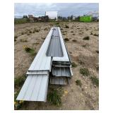 PALLET OF GREY ROOFING TIN