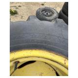 TRACTOR TIRE AND RIM FRONT + REAR