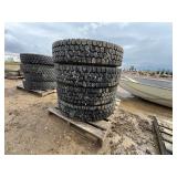 (4) SEMI TRACTOR TIRES