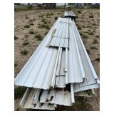 PALLET OF WHITE ROOFING TIN