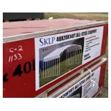 UNUSED 40X20X14 ALL STEEL CARPORT