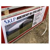 UNUSED 40X20X14 ALL STEEL CARPORT