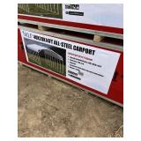 UNUSED 40X20X14 ALL STEEL CARPORT