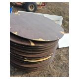 (12) 5' ROUND FOLDING LEG TABLES