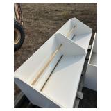 (2) COAT HANGER SHELVES