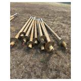 (10) APPROX. 13'X4 1/4' SCREW PILES