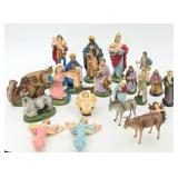 Hand-Painted Nativity Figurine Set, 20 Pieces
